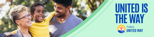Email 2 header image - United is the Way written over a light green background with a photo of a kid being held up by two adults, all smiling