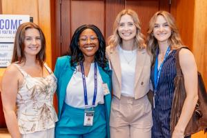 Four women at the 2026 Women United Awards posing for the camera